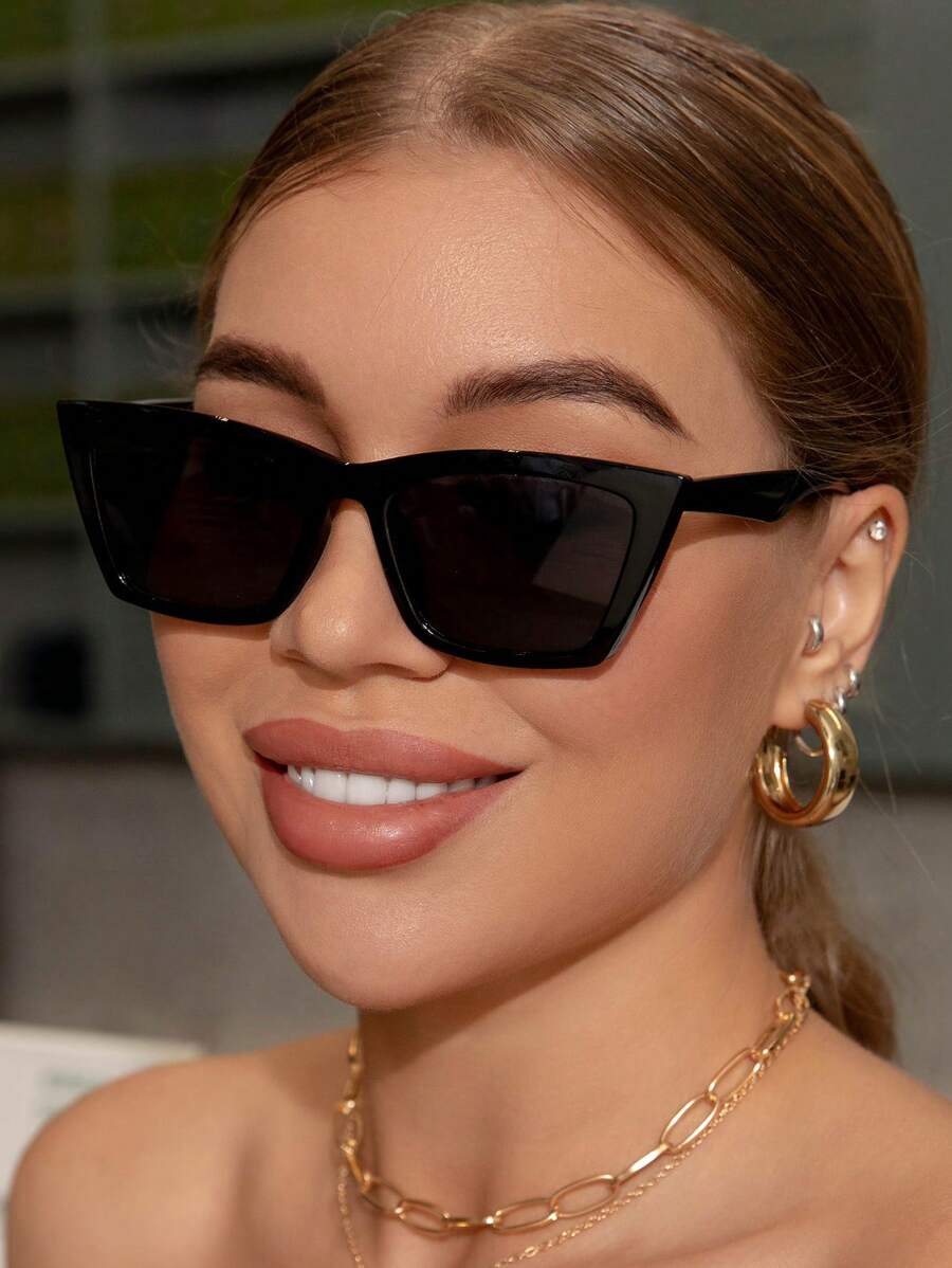 Sunglasses Cat Eye - Vintage Cat-Eye Plastic Frame Fashion Eyeglasses,