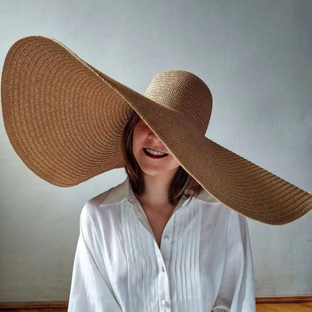 Oversized Beach Straw Hats for - Hat Floppy Wide review and price