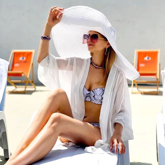Oversized Beach Straw Hats for - Hat Floppy Wide review and price