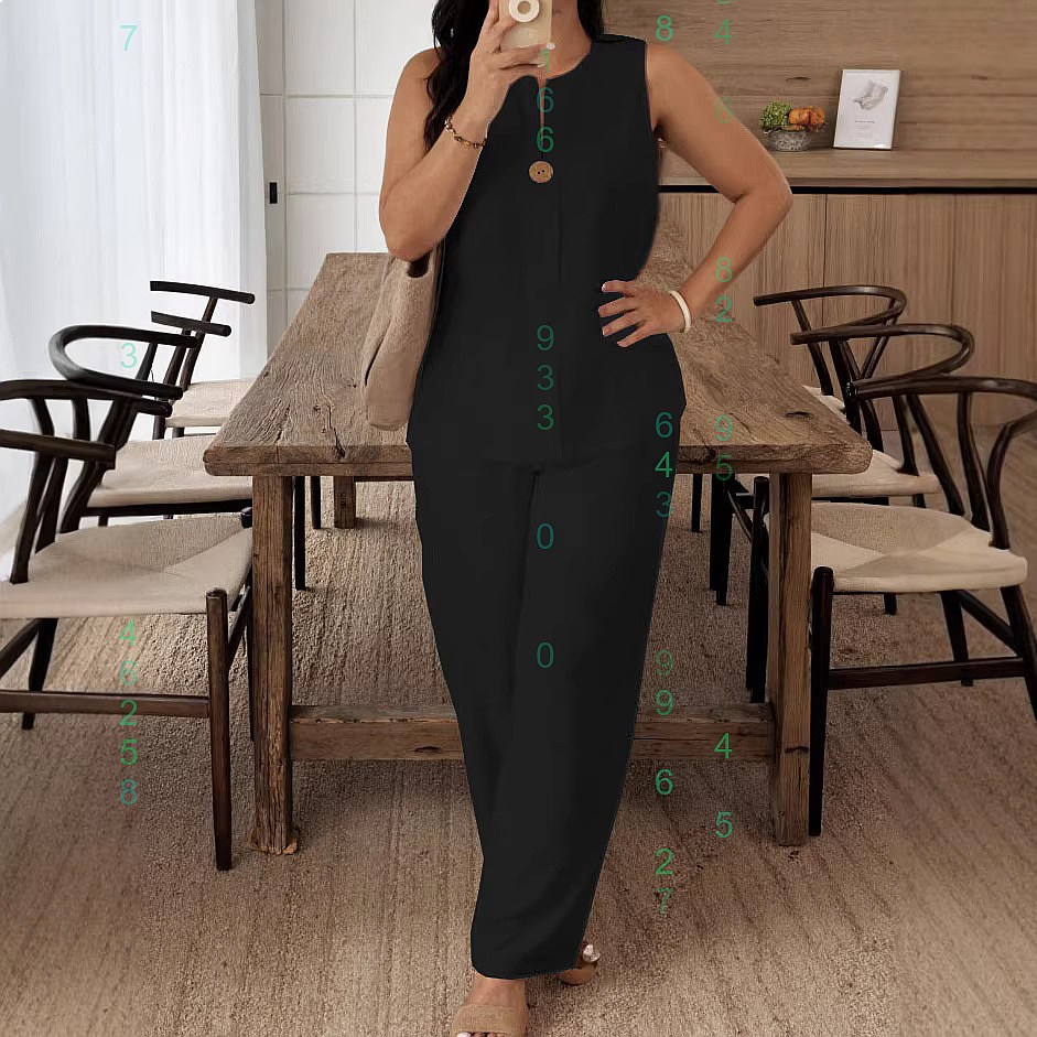 Comfortable Loose Top Wide Leg - Linen Pant Wide review and price