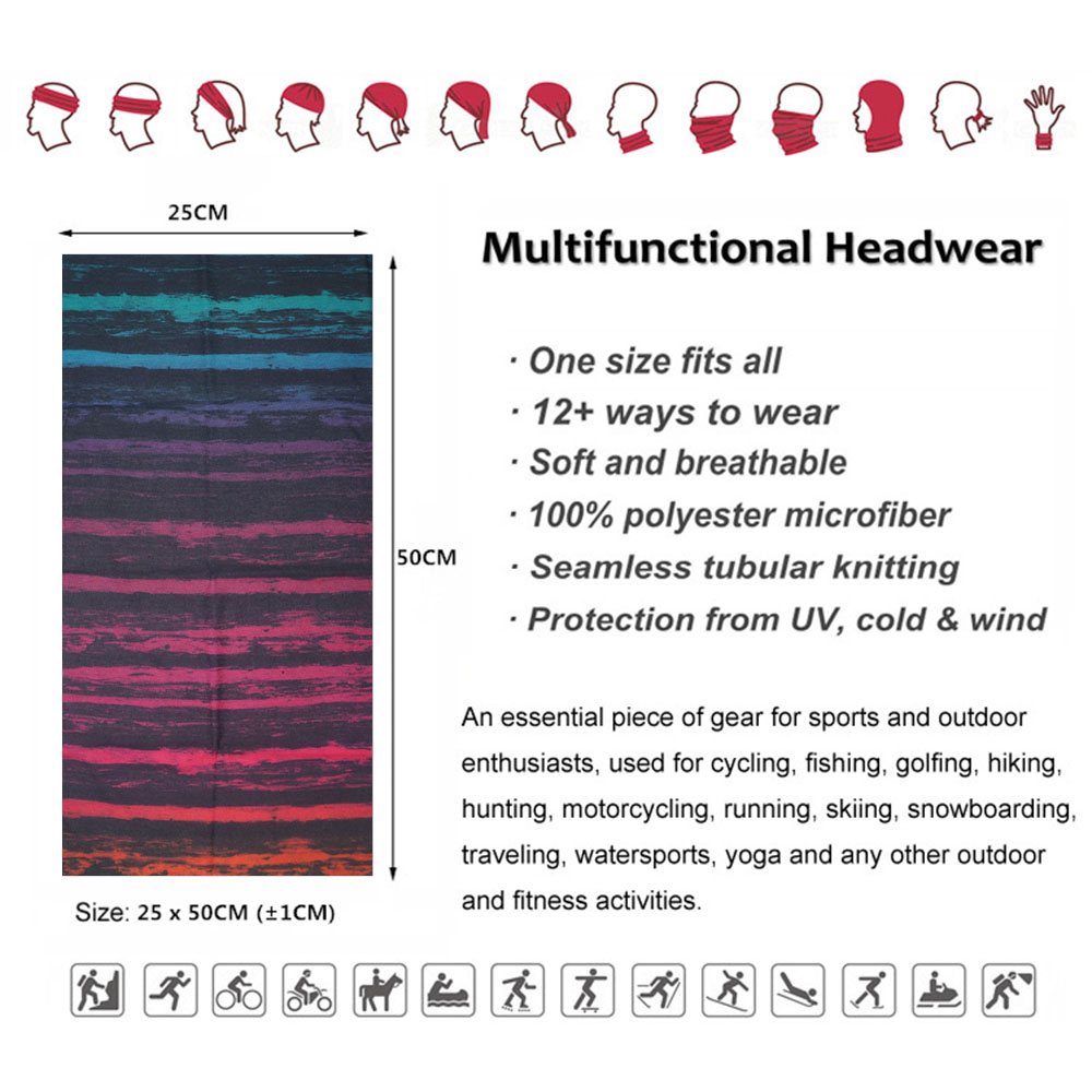 Tie-Dye Stripes Pattern Neckch - Headband Summer Knit review and price