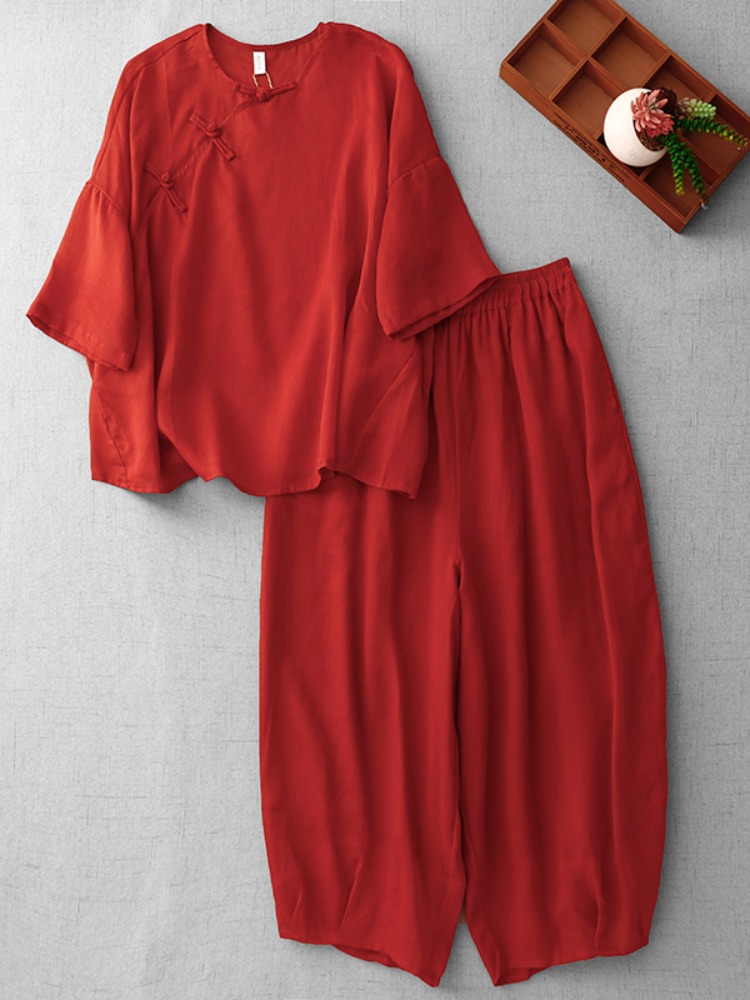 New Chinese Zen Style Women's  - Linen Pant Wide review and price
