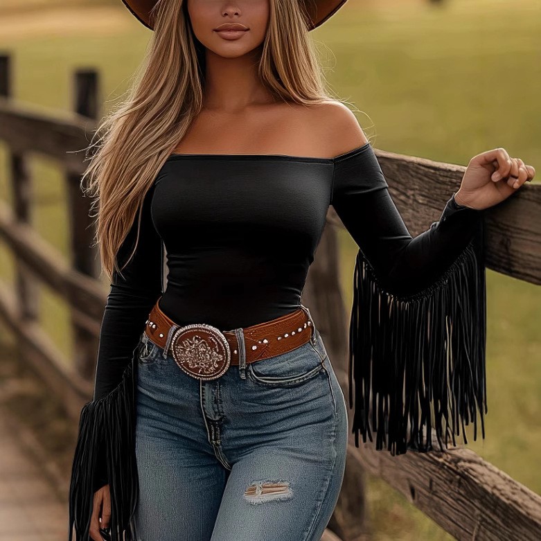 Women Clothes Longsleeve Blous - Blouse Off Shoulder review and price