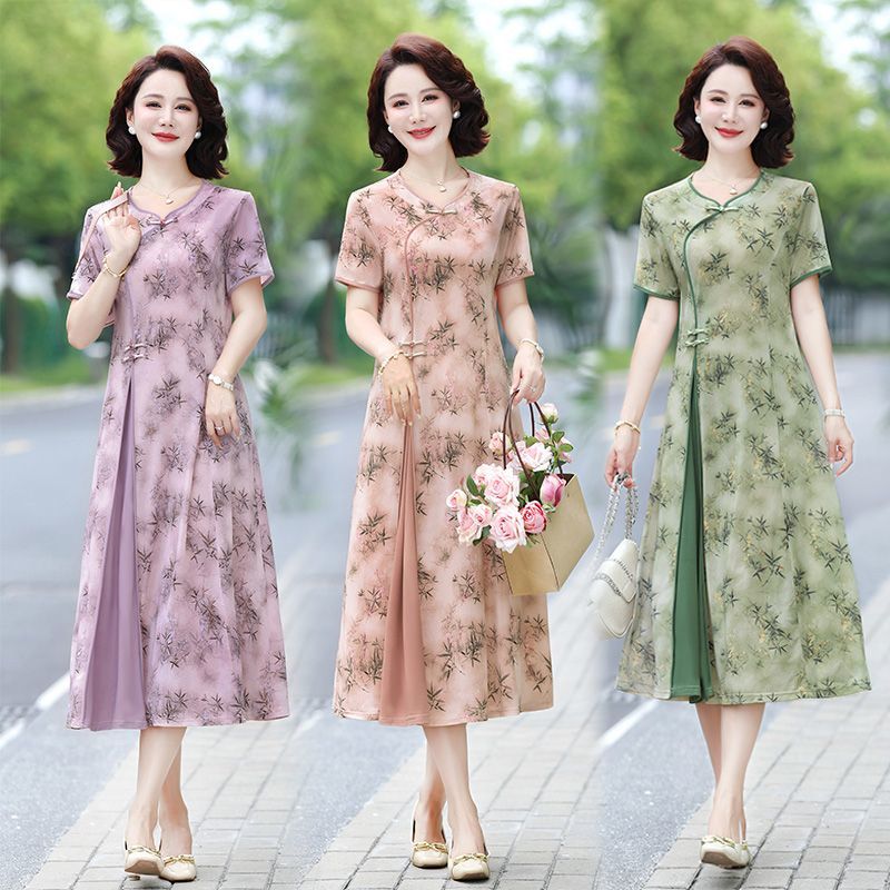 Floral Print Midi Dress for Mi - Midi Skirt Floral review and price