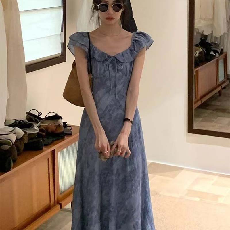 Blue Floral Print  Dress Women - Midi Skirt Floral review and price