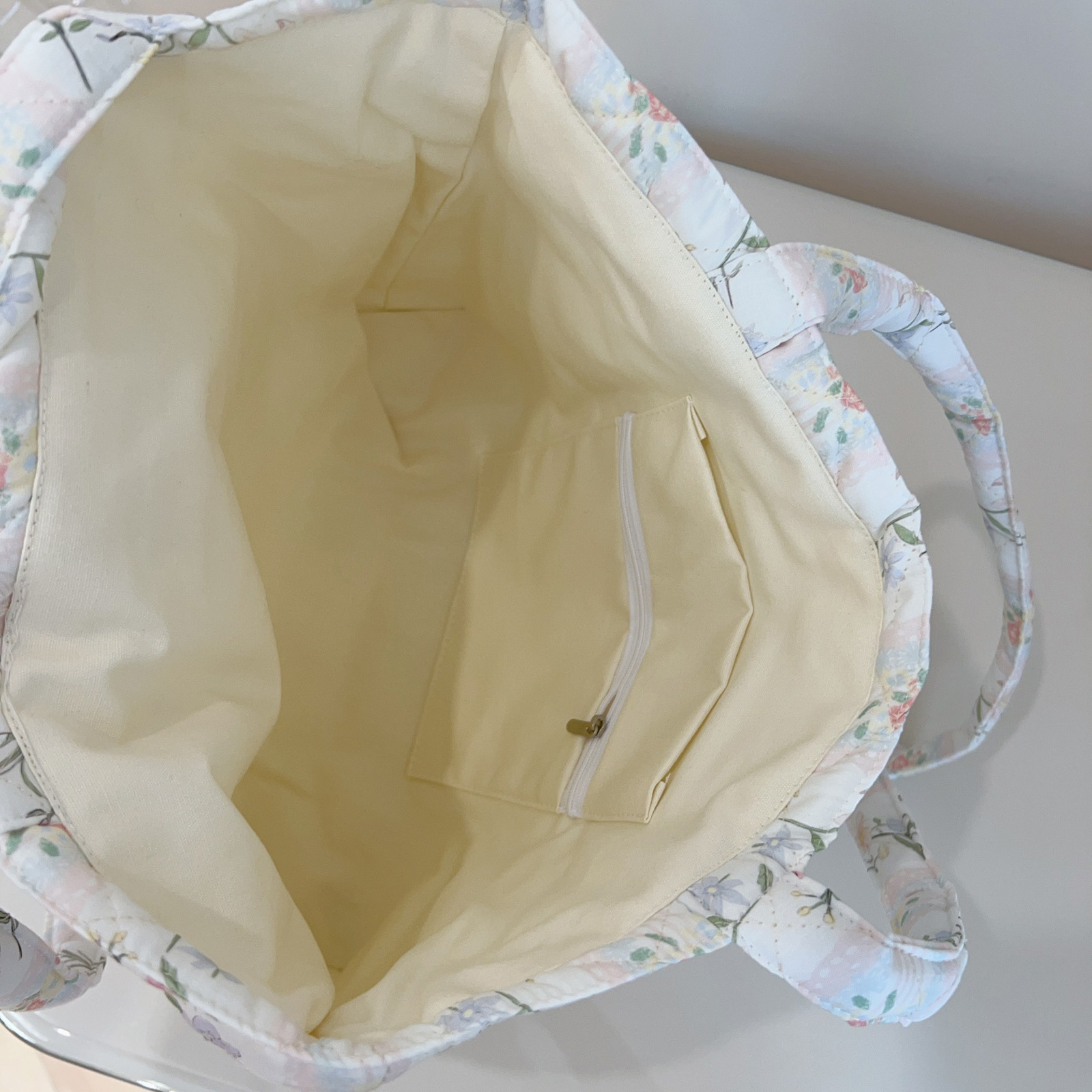 French Floral Quilted Tote Bag - Tote Bag Beach review and price