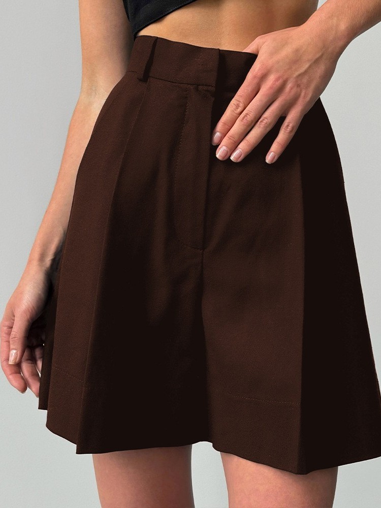 Casual Linen Wide Leg Shorts L - Linen Pant Wide review and price