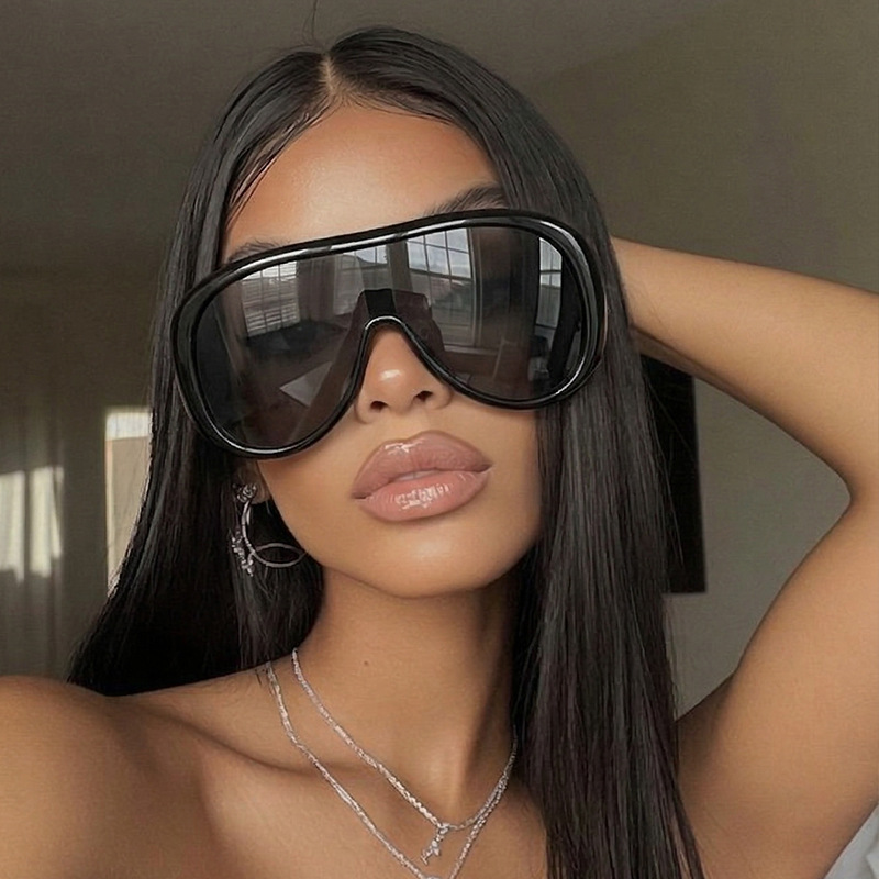 Oversized One Piece Large Fram - Sunglasses Cat Eye review and price