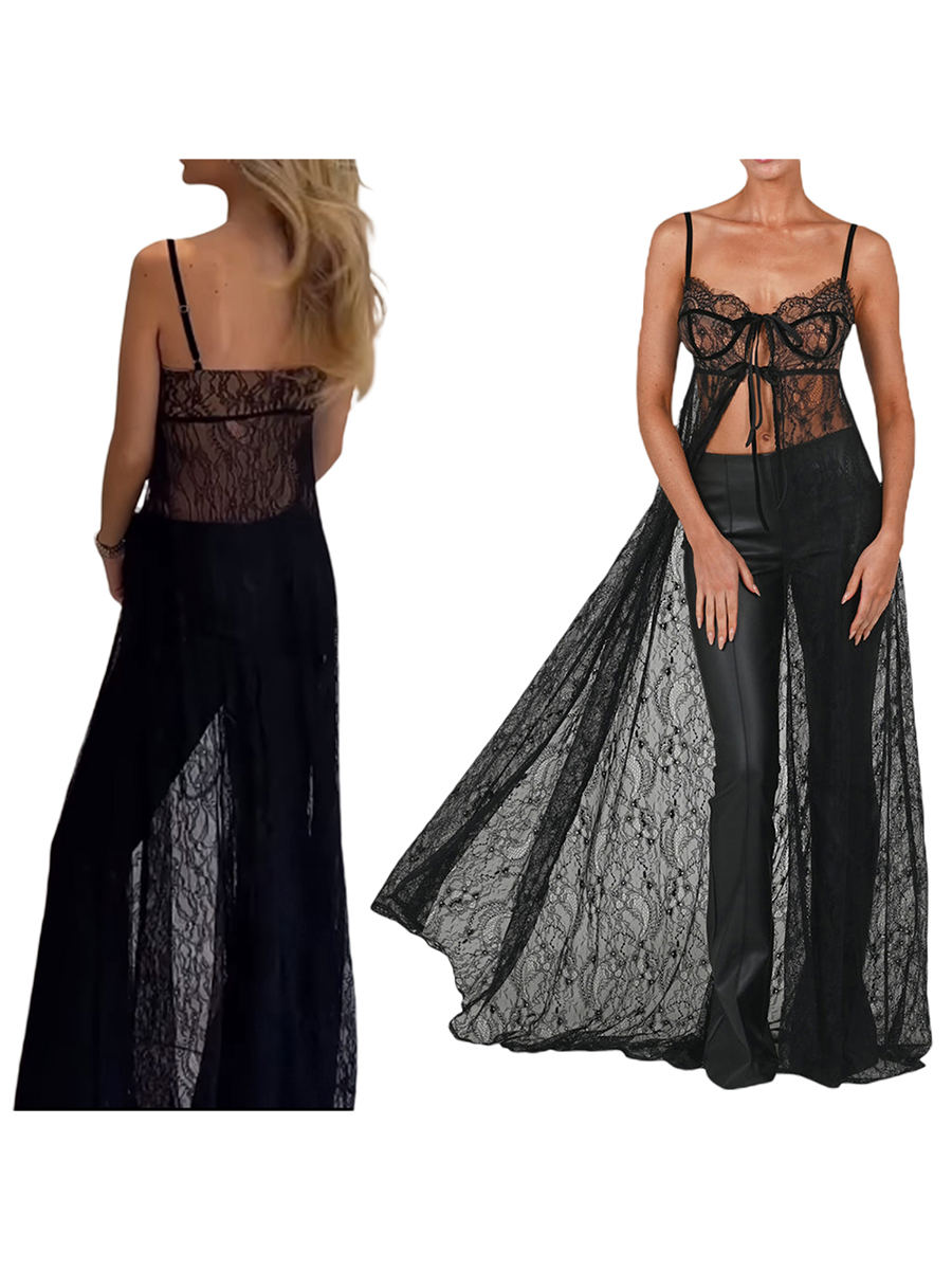 Women Lace Floral See Through  - Kimono Sheer Floral review and price