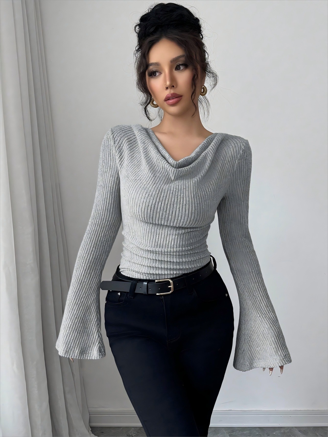 Women Blouse Off Shoulder Cowl - Blouse Off Shoulder review and price